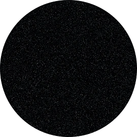 Deep Black Quartz Corian rund plade 12 mm