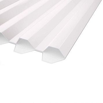 GOP Esslon Trapezplade 75/20 Opalhvid PVC 2m