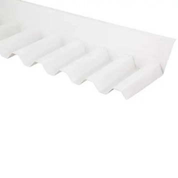 gop Esslon Murprofil/Murinddækning til 75/20 Trapezplader Opalhvid PVC