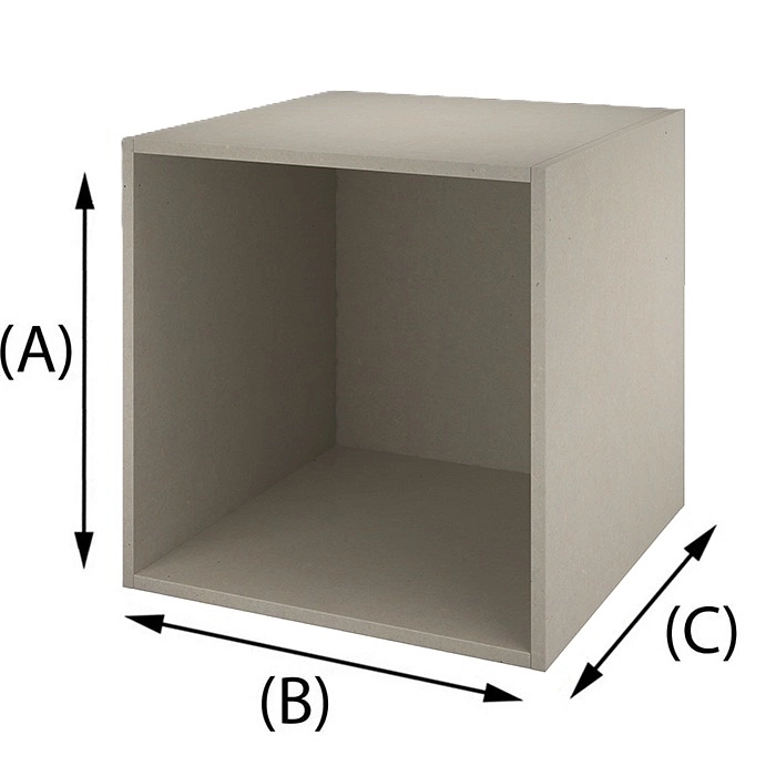 Trækasse Hvidgrå Valchromat MDF 16mm
