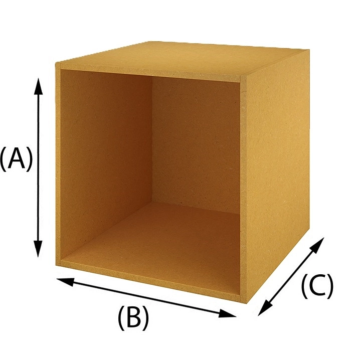 Trækasse Gul Valchromat MDF 16mm